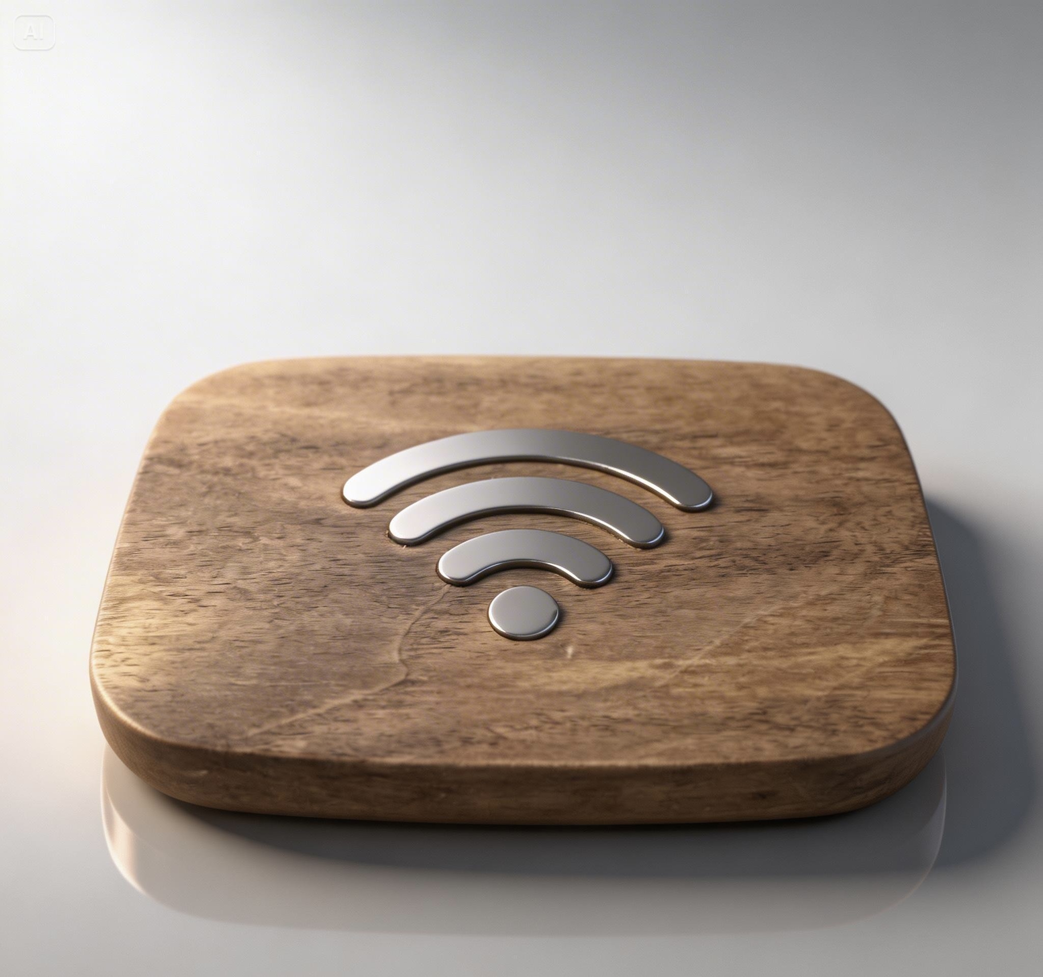 Chi tiết vân gỗ óc chó và inlay thép